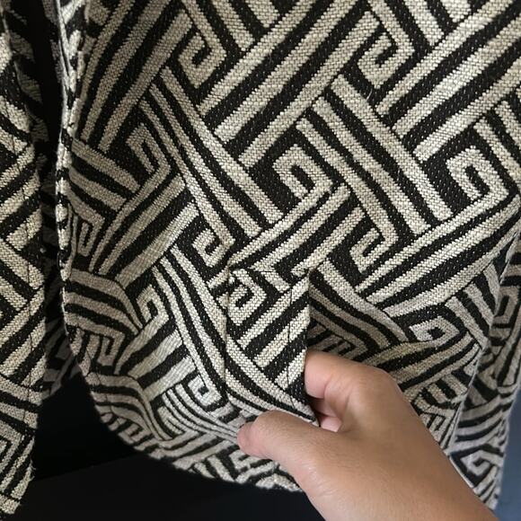 Lafayette 148 New York Brown Cream Blazer Jacket. Size 8 - Picture 6 of 9